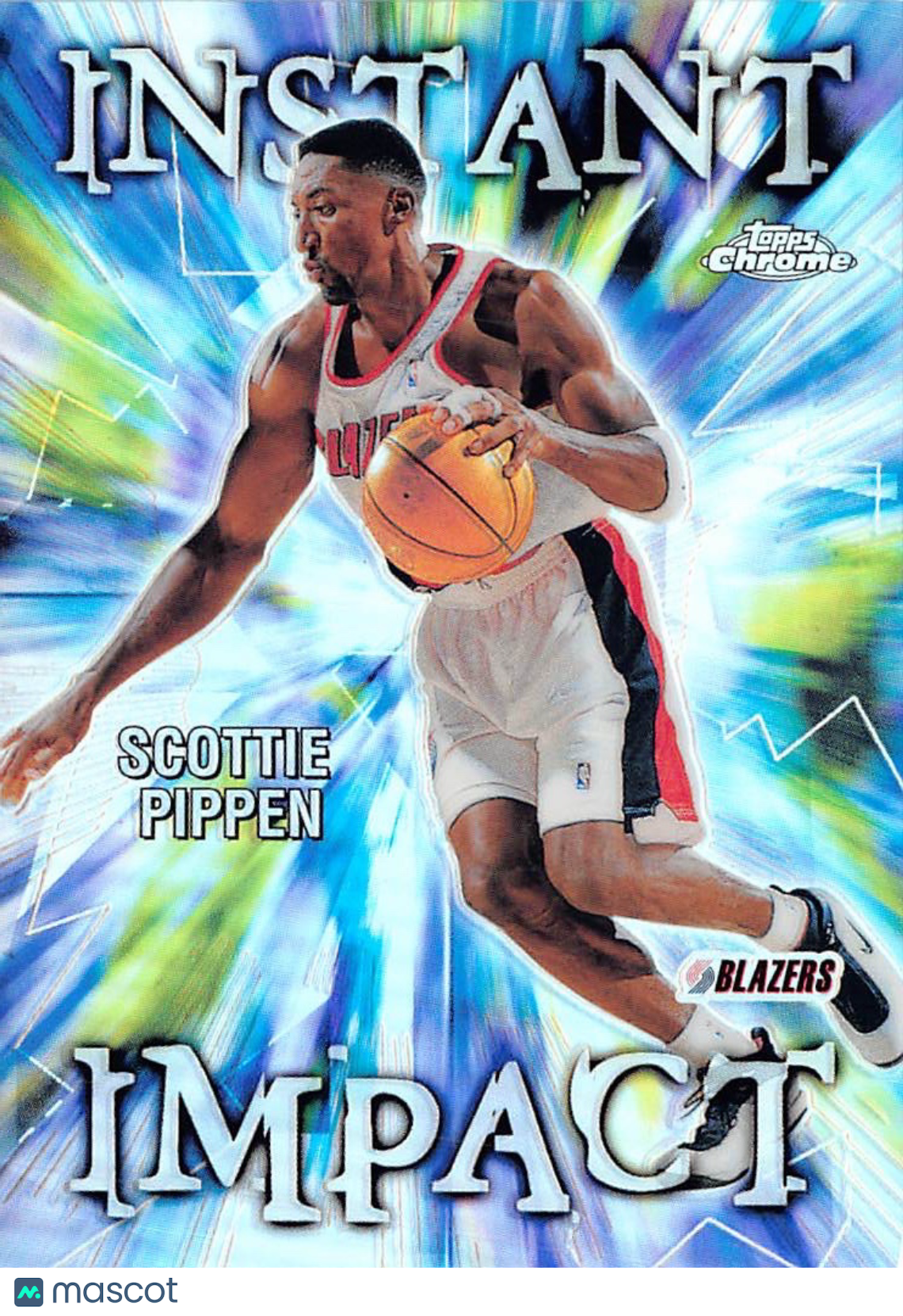 2000 Topps Chrome Instant Impact Scottie Pippen Refractor #II1 Trail Blazers