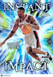 2000 Topps Chrome Instant Impact Scottie Pippen Refractor #II1 Trail Blazers