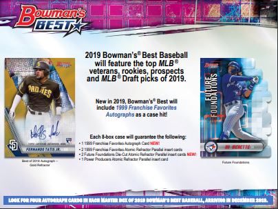 2019 Bowman's Best Baseball Hobby Box