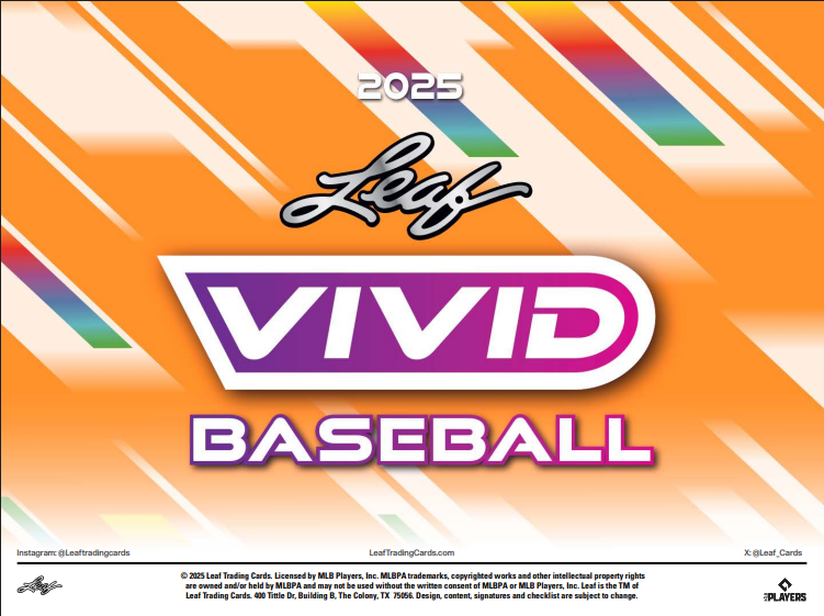 2025 Leaf Vivid Baseball Hobby Box