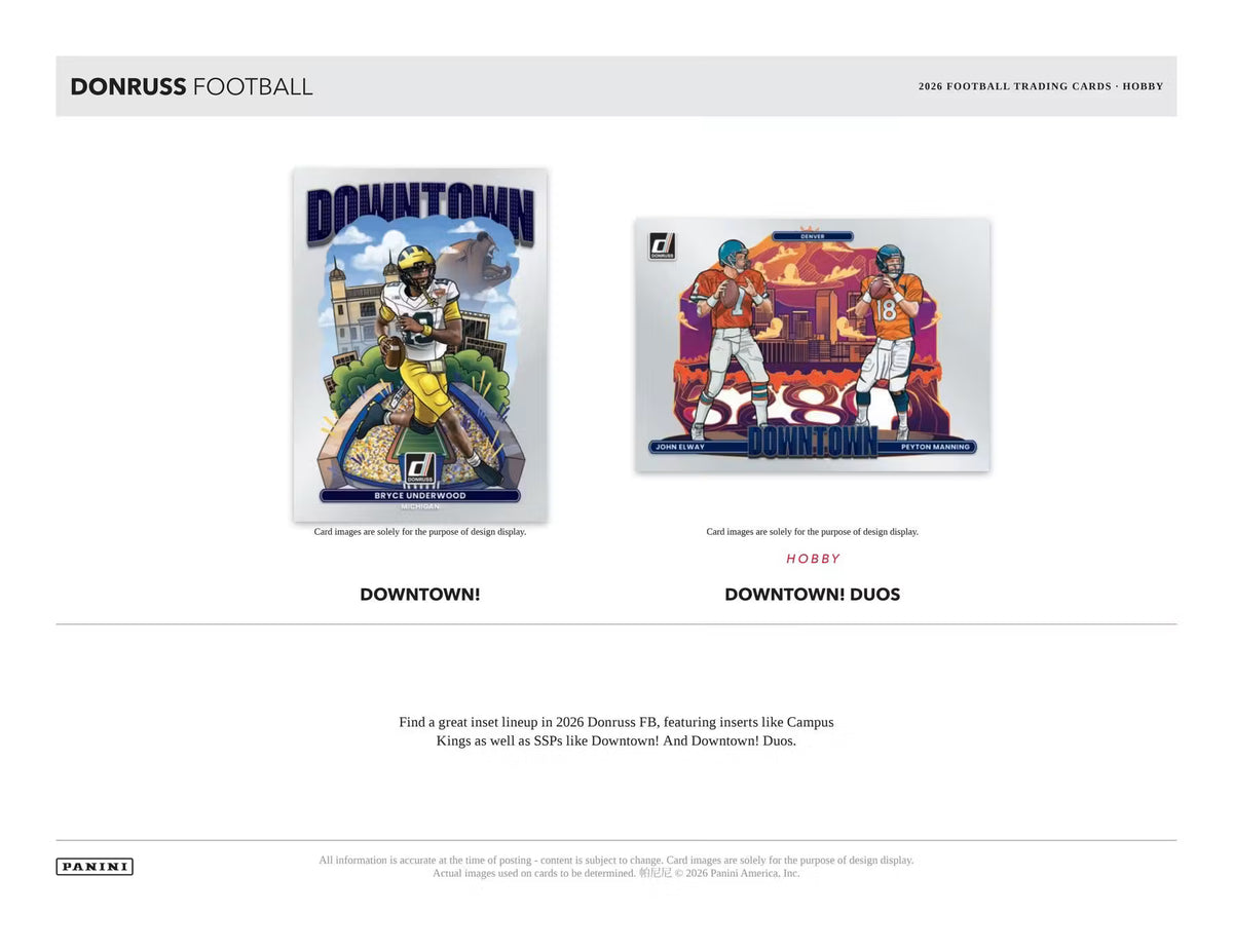 2026 Panini Donruss Football Hobby Box
