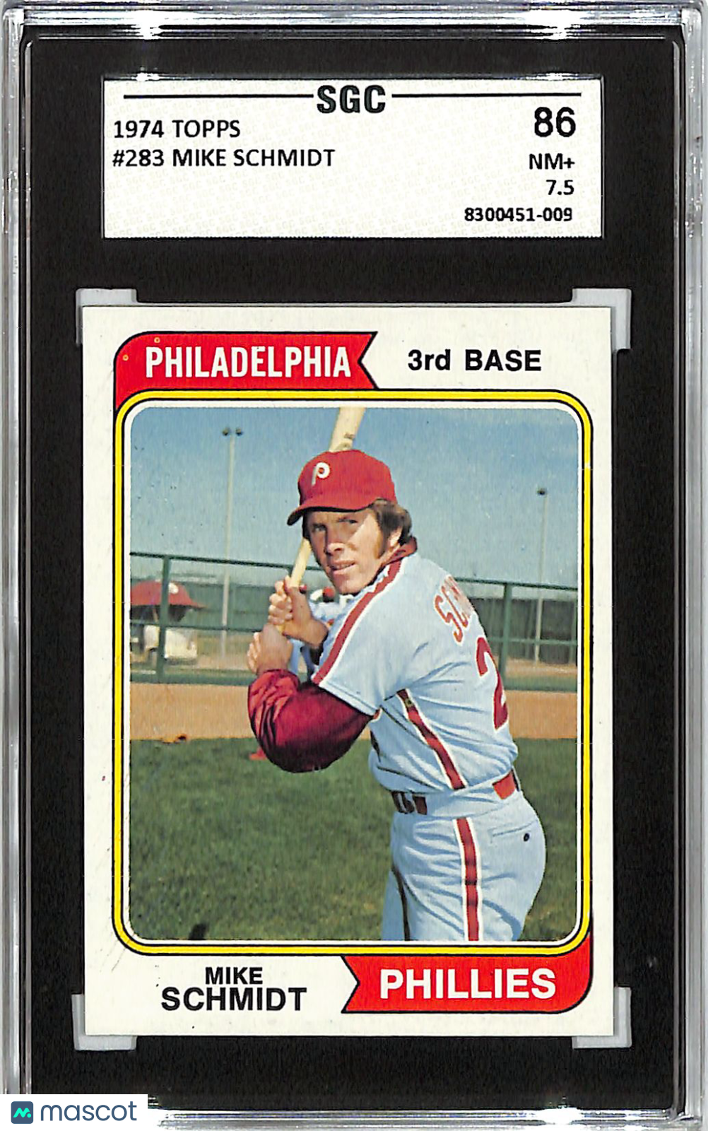 1974 Topps Mike Schmidt #283 SGC 7.5 Philadelphia Phillies