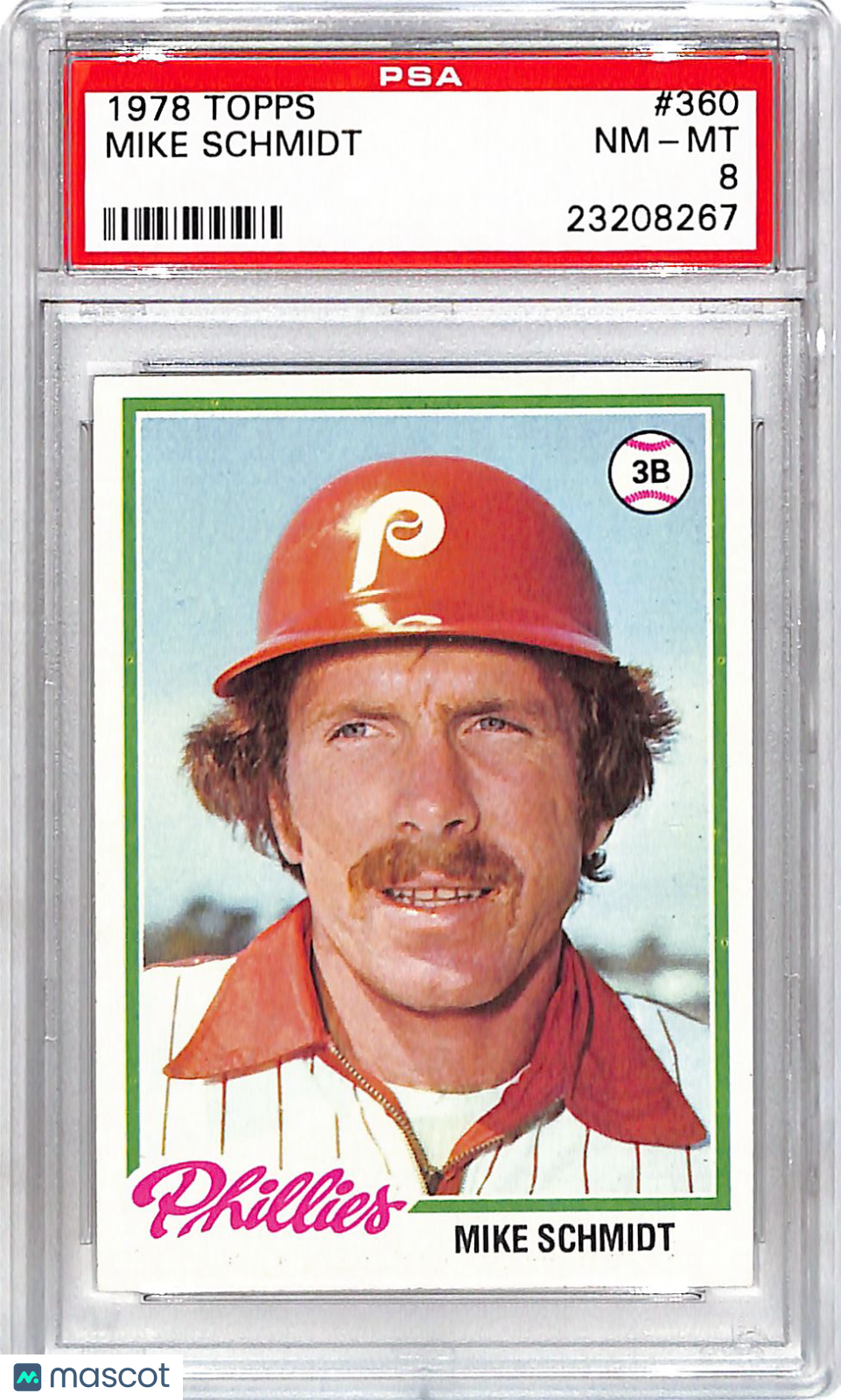 1978 Topps Mike Schmidt #360 PSA 8 Philadelphia Phillies