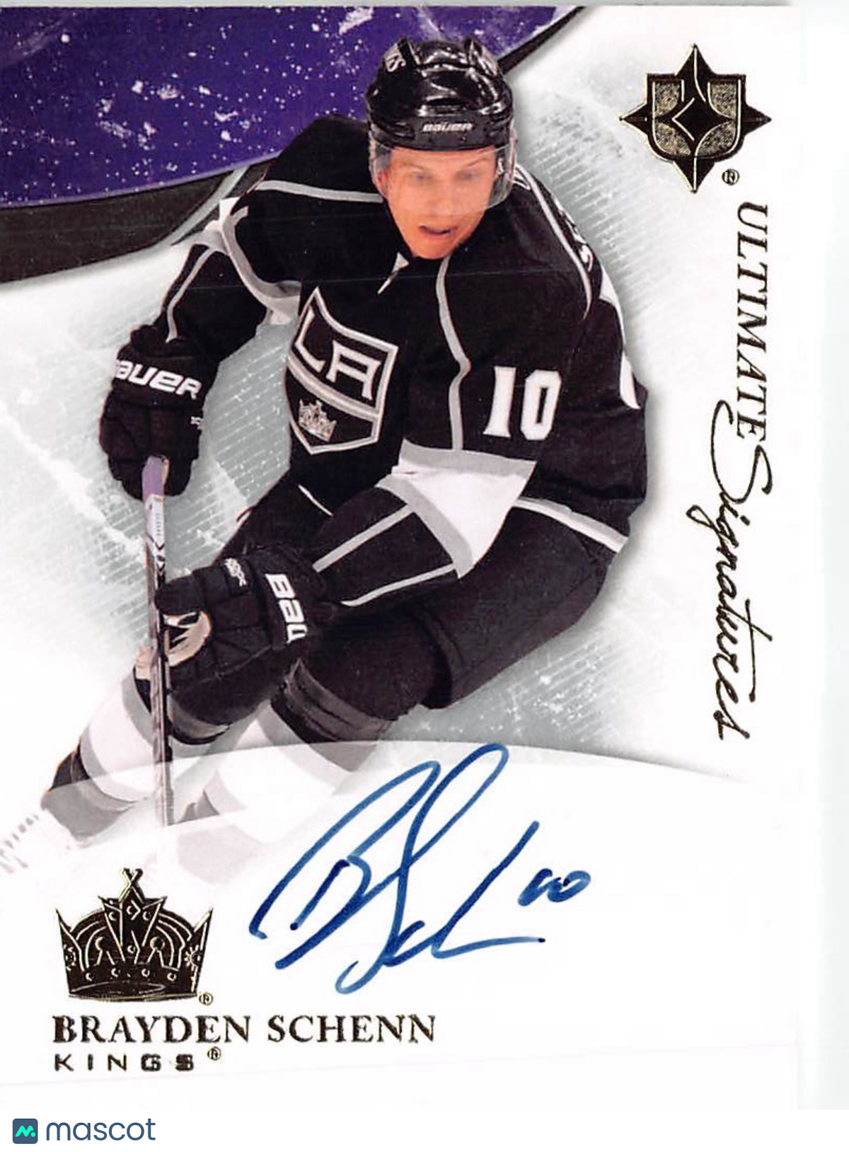 2010-11 Upper Deck Ultimate Collection Ultimate Signatures Brayden Schenn Rookie #US-BS Los Angeles Kings