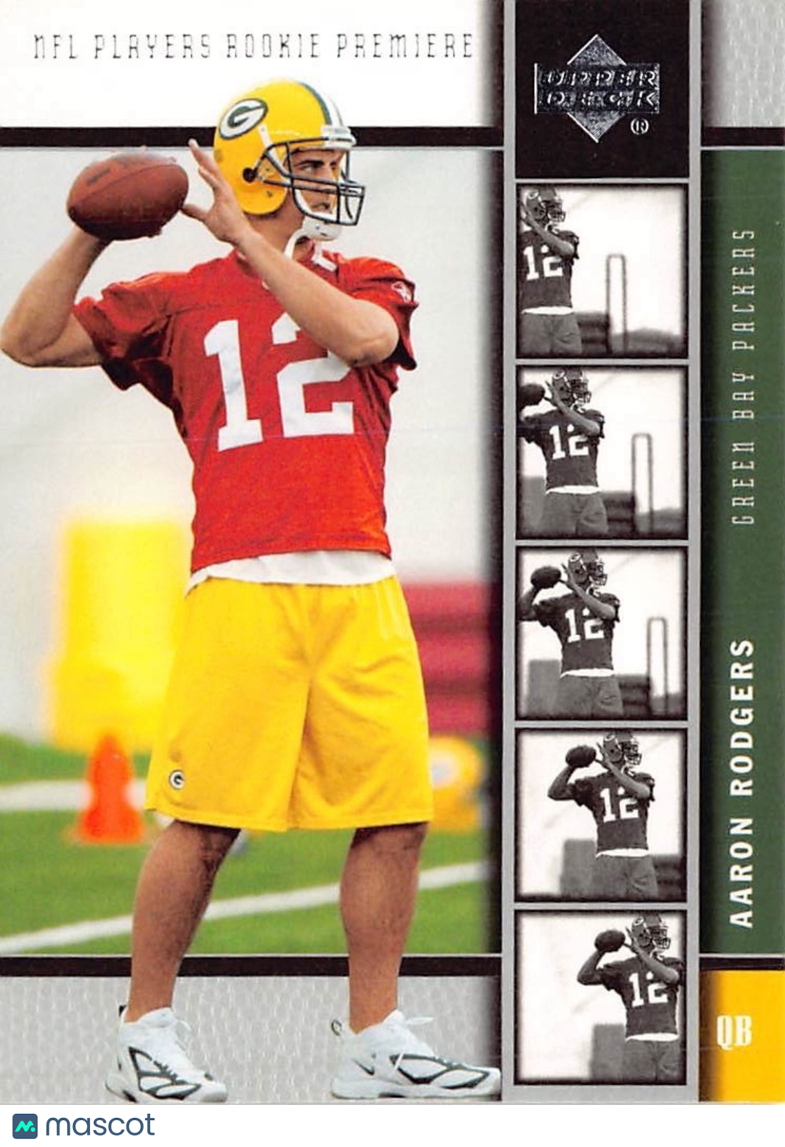 2005 Upper Deck NFL Players Rookie Premiere Aaron Rodgers Rookie #16 Green Bay
