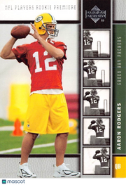 2005 Upper Deck NFL Players Rookie Premiere Aaron Rodgers Rookie #16 Green Bay