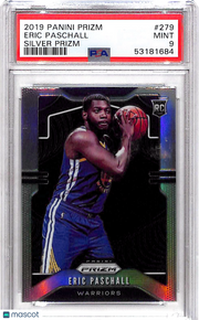 2019 Panini Prizm Eric Paschall #279 Silver PSA 9