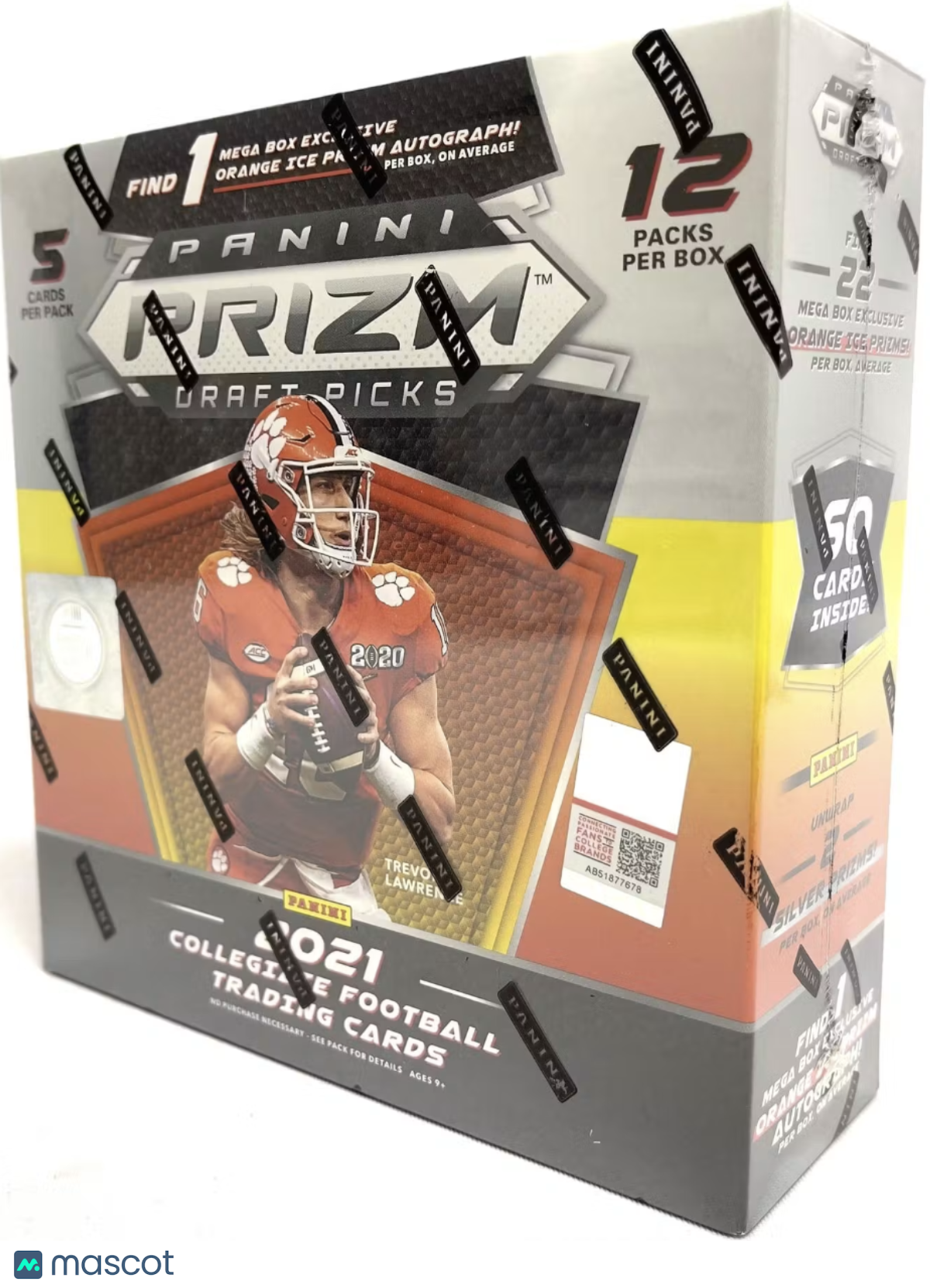 2021 Panini Prizm Draft Picks Football Mega Box (Orange Ice Prizms!)