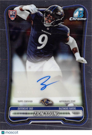 2026 Bowman Chrome Zion Young Rookie Autograph RC #BCRA-ZY Baltimore Ravens