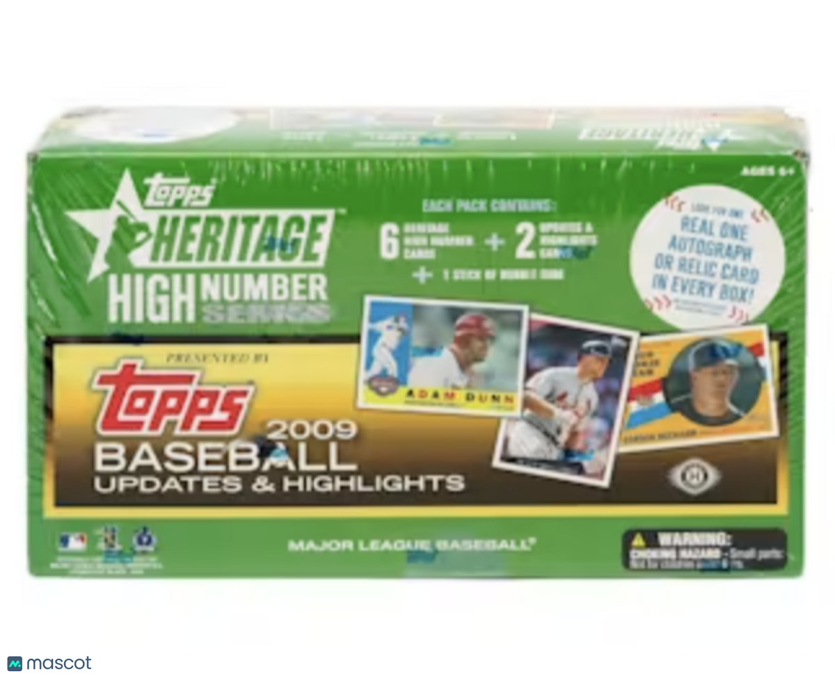2009 Topps Heritage High Number Baseball Hobby Box