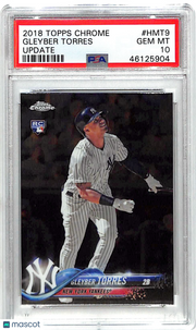 2018 Topps Chrome Update Gleyber Torres Rookie #HMT9 PSA 10 New York Yankees