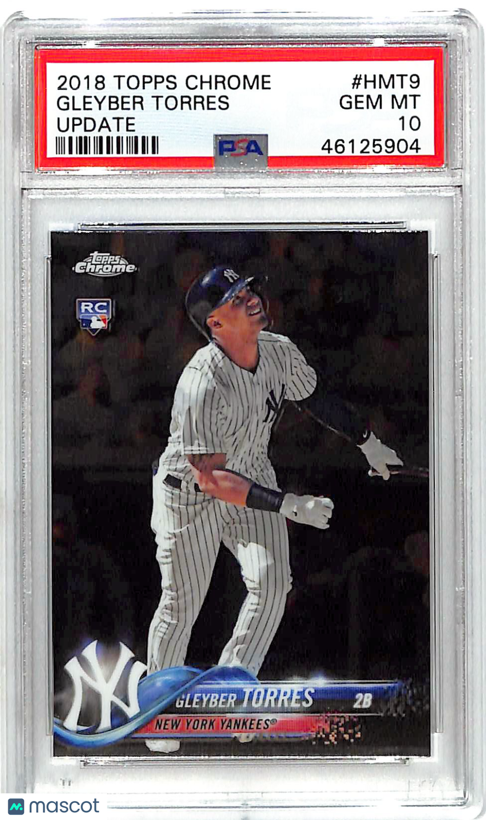 2018 Topps Chrome Update Gleyber Torres Rookie #HMT9 PSA 10 New York Yankees