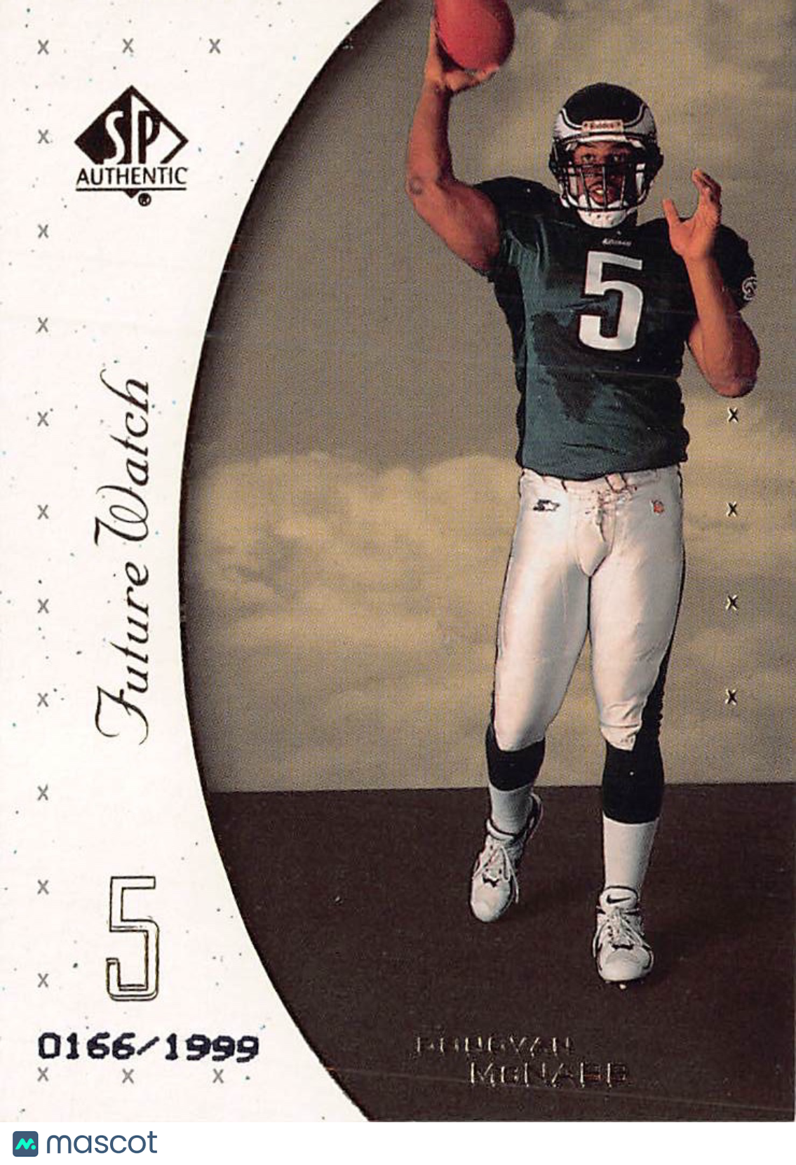 1999 Upper Deck SP Authentic Future Watch Donovan McNabb /1999 Rookie #95 Eagles