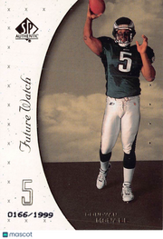 1999 Upper Deck SP Authentic Future Watch Donovan McNabb /1999 Rookie #95 Eagles