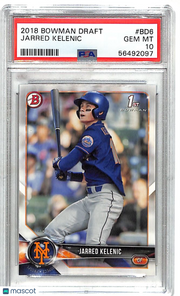 2018 Bowman Draft Jarred Kelenic Rookie #BD6 PSA 10 New York Mets