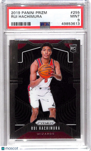 2019 Panini Prizm Rui Hachimura #255 PSA 9
