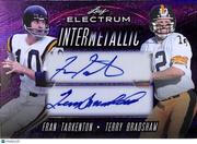 2024 Leaf Electrum Intermetallic Fran Tarkenton Terry Bradshaw Dual Auto /7 #I-9