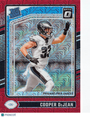 2024 Panini Donruss Optic Cooper DeJean Red Mojo Refractor Rookie #221 Eagles