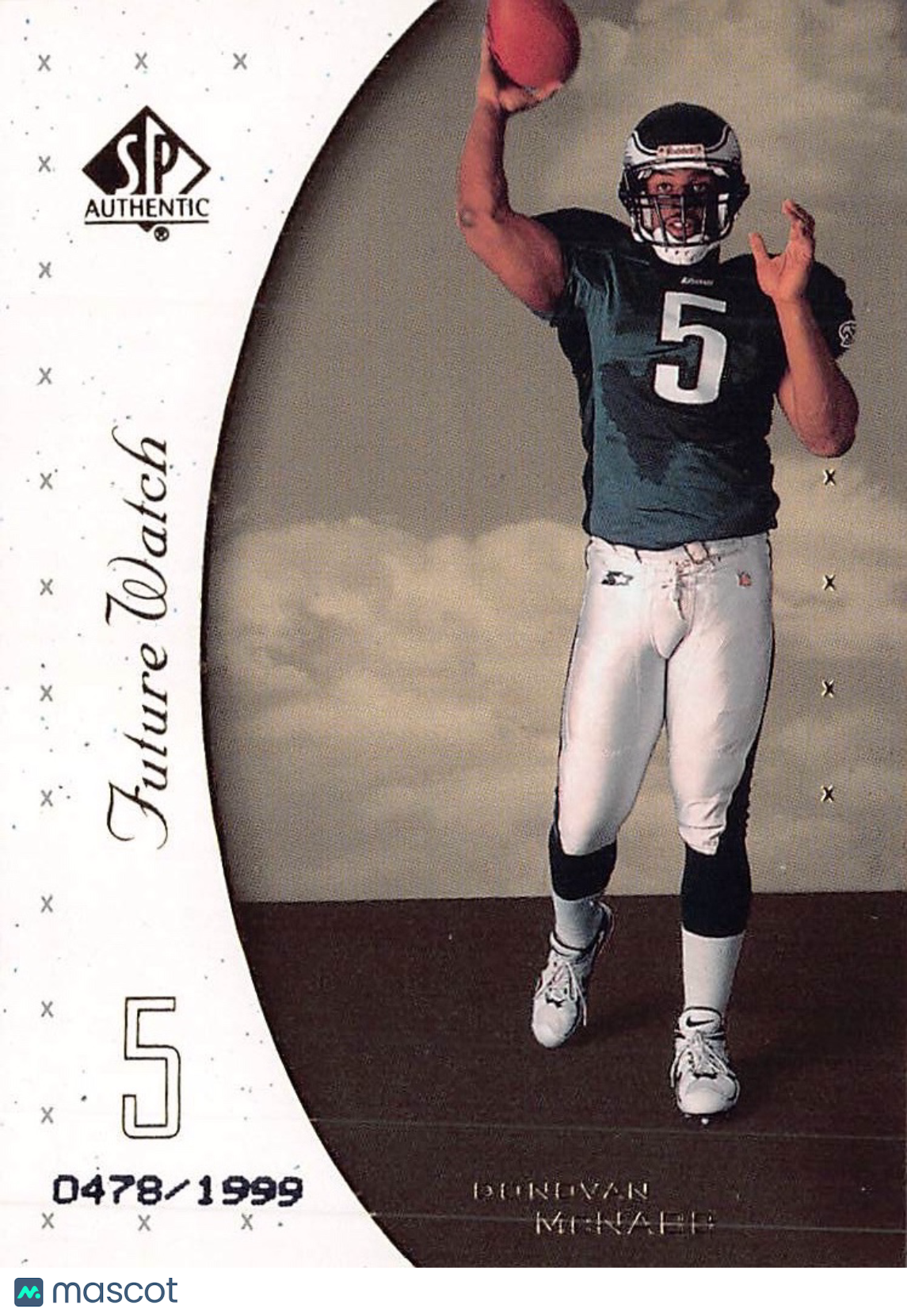 1999 Upper Deck SP Authentic Donovan McNabb Future Watch Rookie #95 Eagles