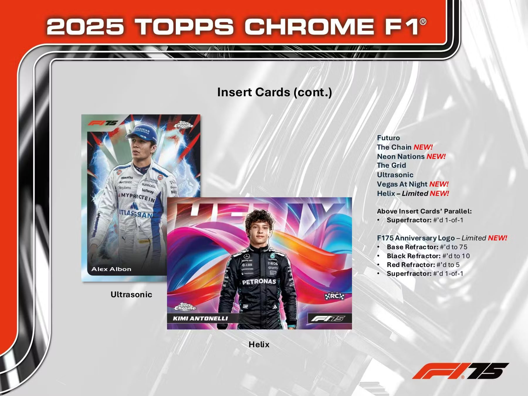 2025 Topps Chrome F1 Formula 1 Hobby Box