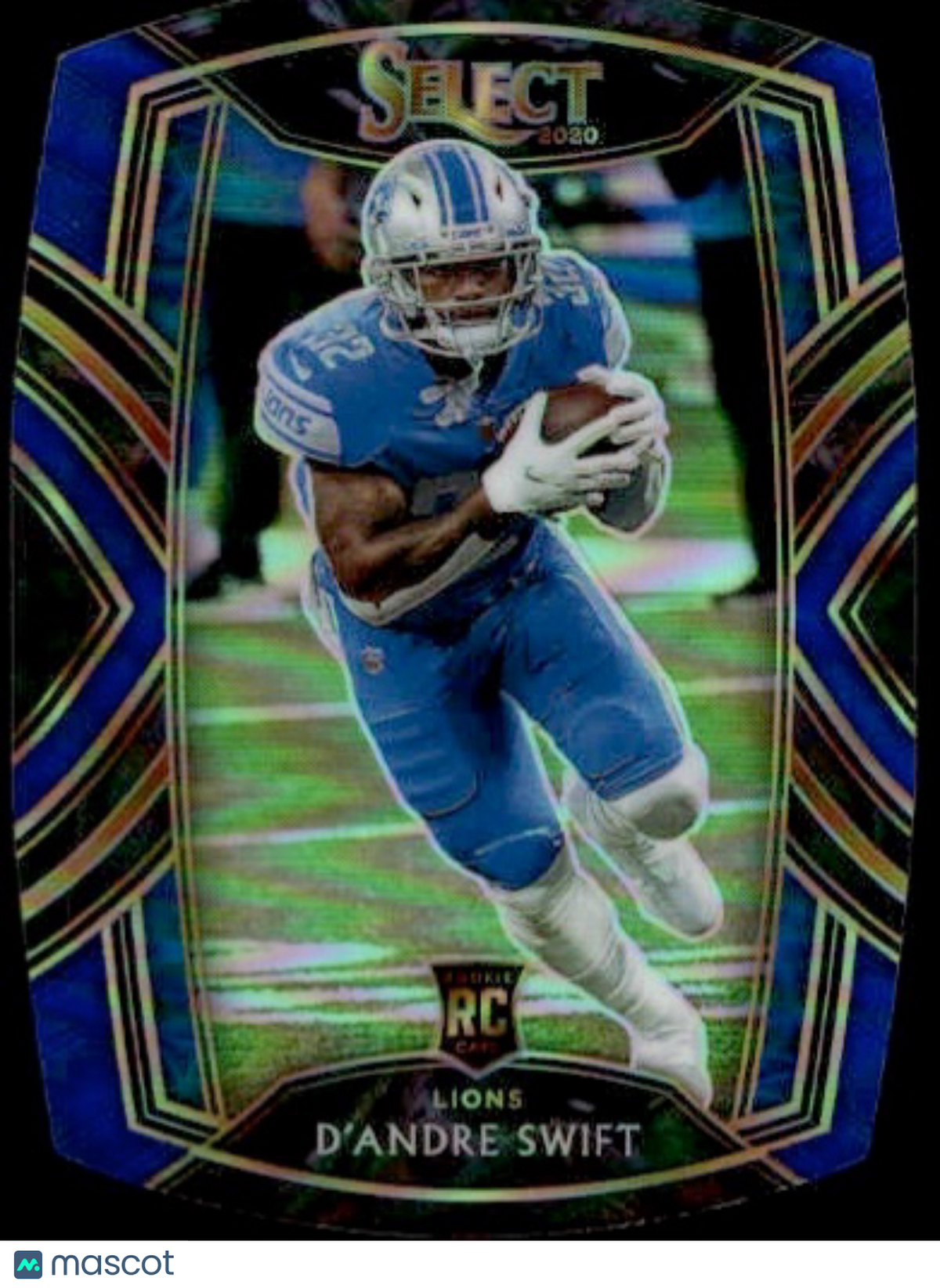 2020 Panini Select D'Andre Swift Blue Die Cut Rookie RC #251 Detroit Lions