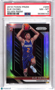 2018 Panini Prizm Elie Okobo #299 Silver PSA 8