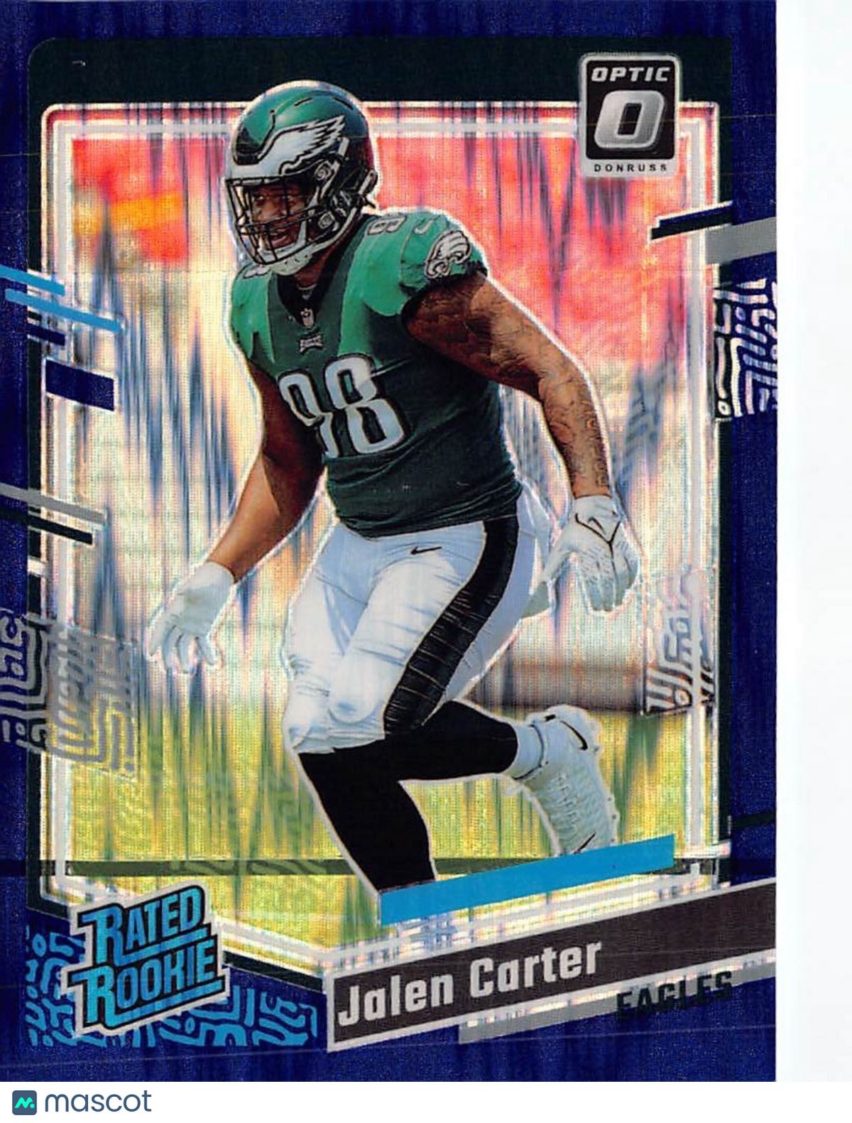 2023 Panini Donruss Optic Jalen Carter Purple Shock Rookie #281 Eagles