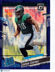 2023 Panini Donruss Optic Jalen Carter Purple Shock Rookie #281 Eagles