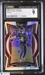 2024 Panini Select Jayden Daniels #26 Silver CGC 9
