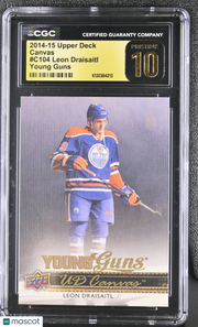 2014-15 Upper Deck Leon Draisaitl Young Guns Canvas #C104 CGC 10 Pristine Oilers