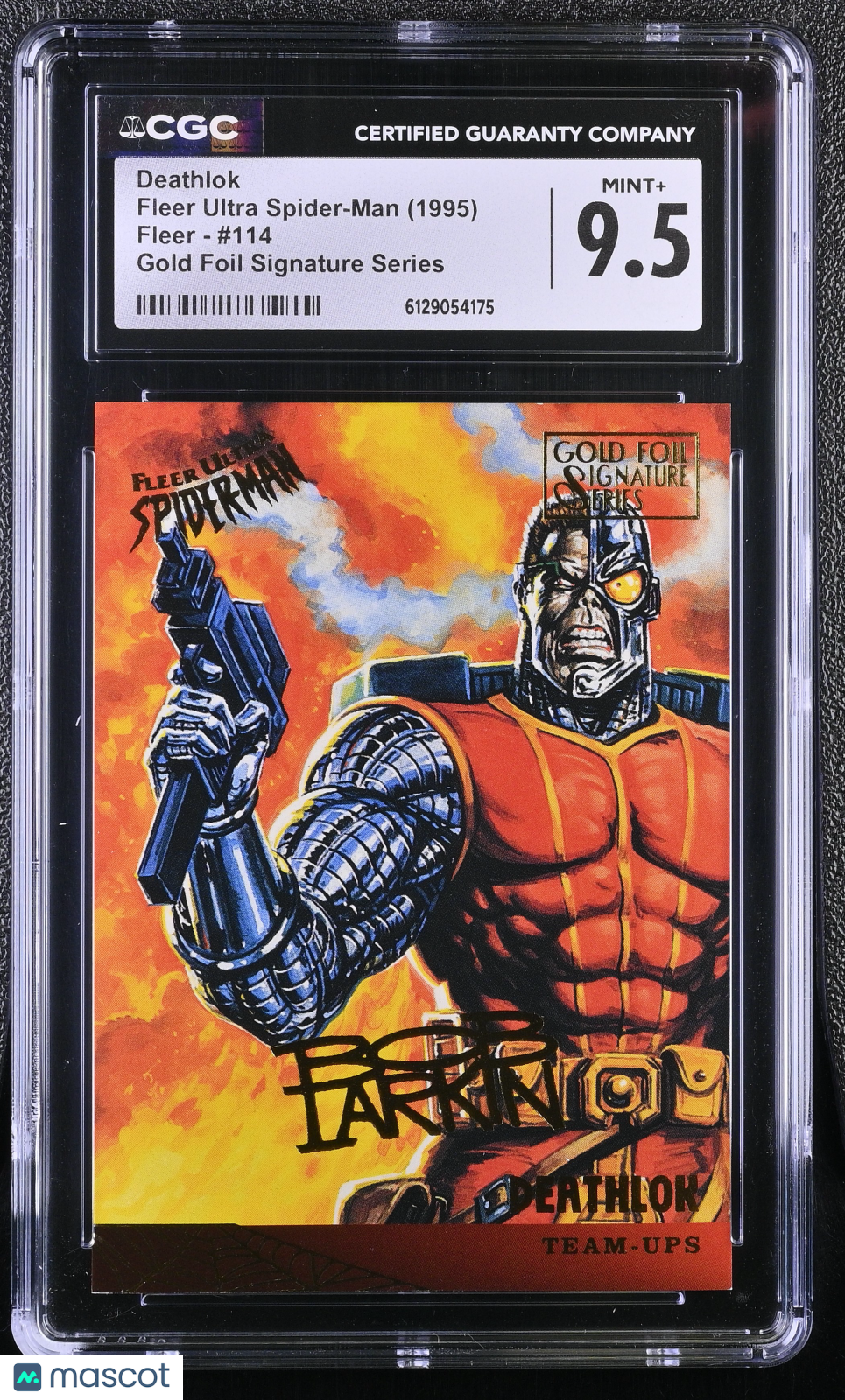 1995 Fleer Ultra Spider-Man Deathlok #114 Gold Foil Signature Series CGC 9.5