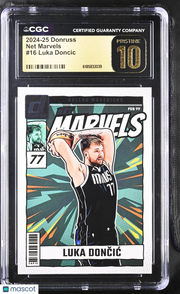 2024-25 Donruss Luka Doncic Net Marvels #16 CGC 10 Pristine Mavericks