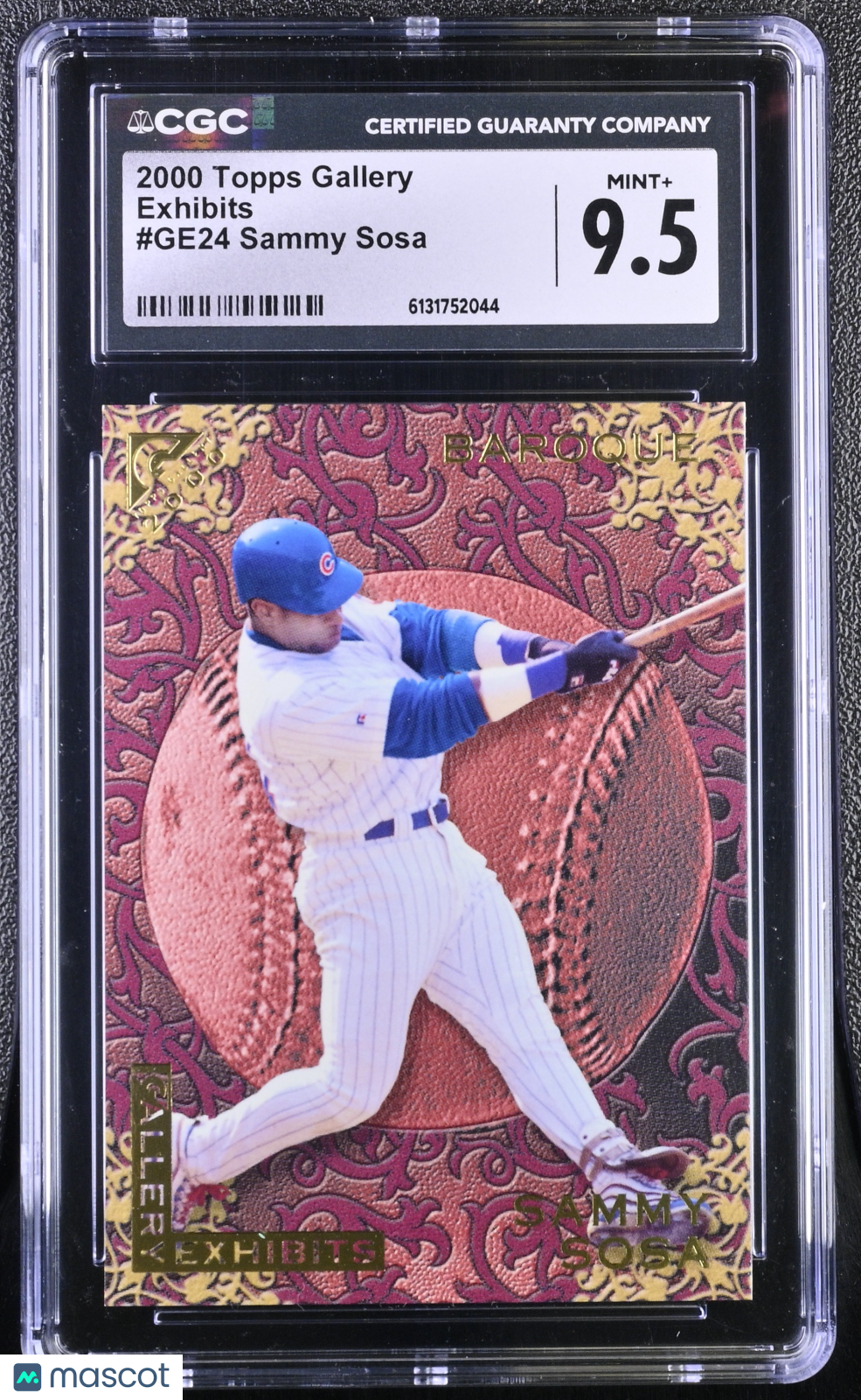 2000 Topps Gallery Sammy Sosa Exhibits #GE24 CGC 9.5 Chicago Cubs