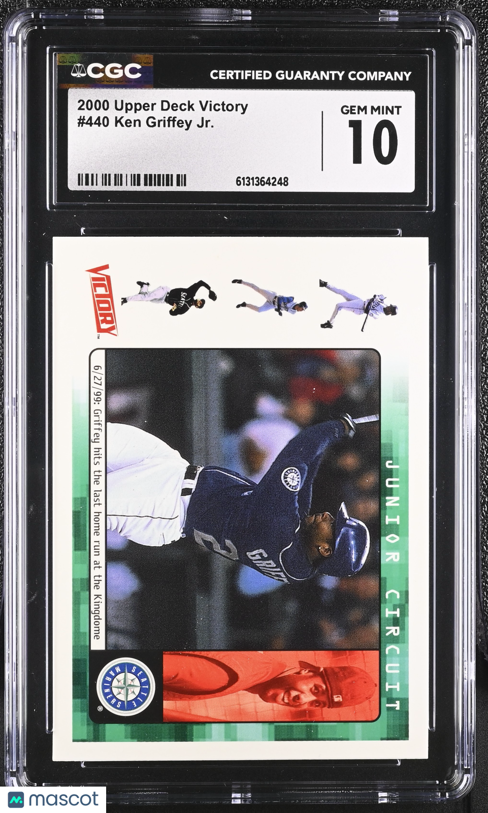 2000 Upper Deck Victory Ken Griffey Jr. #440 CGC 10 Seattle Mariners