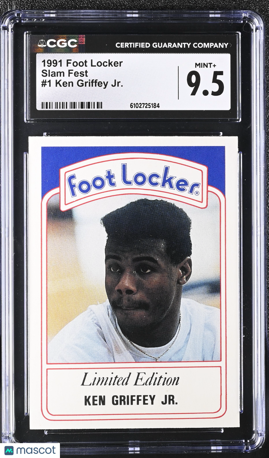 1991 Foot Locker Ken Griffey Jr Slam Fest #1 CGC 9.5 Seattle Mariners