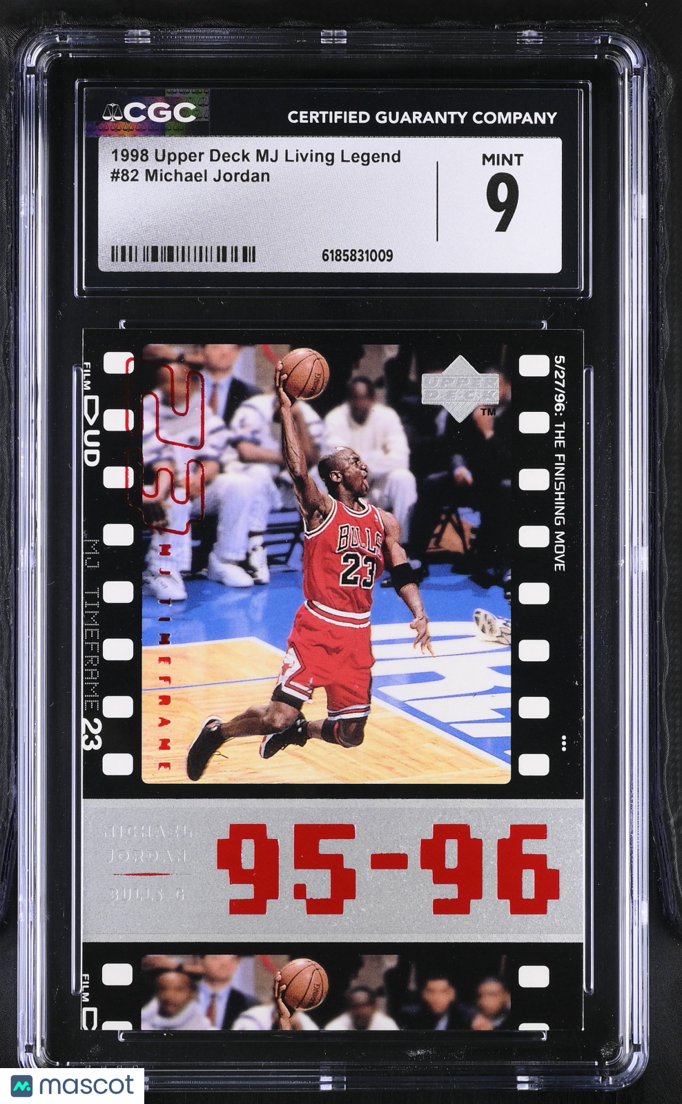 1998 Upper Deck MJ Living Legend Michael Jordan #82 CGC 9 Chicago Bulls