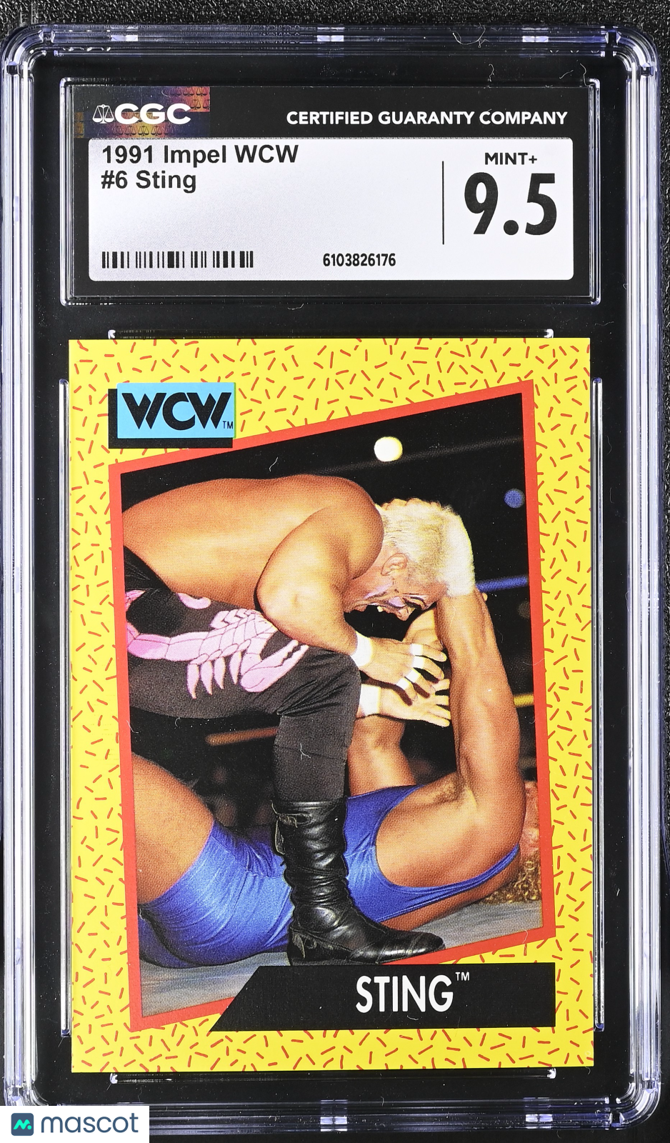 1991 Impel WCW Sting #6 CGC 9.5