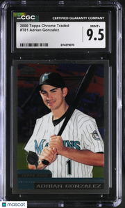 2000 Topps Chrome Traded Adrian Gonzalez #T81 CGC 9.5
