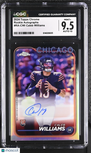 2024 Topps Chrome Caleb Williams Rookie Autographs #RA-CWI CGC 9.5 Chicago Bears