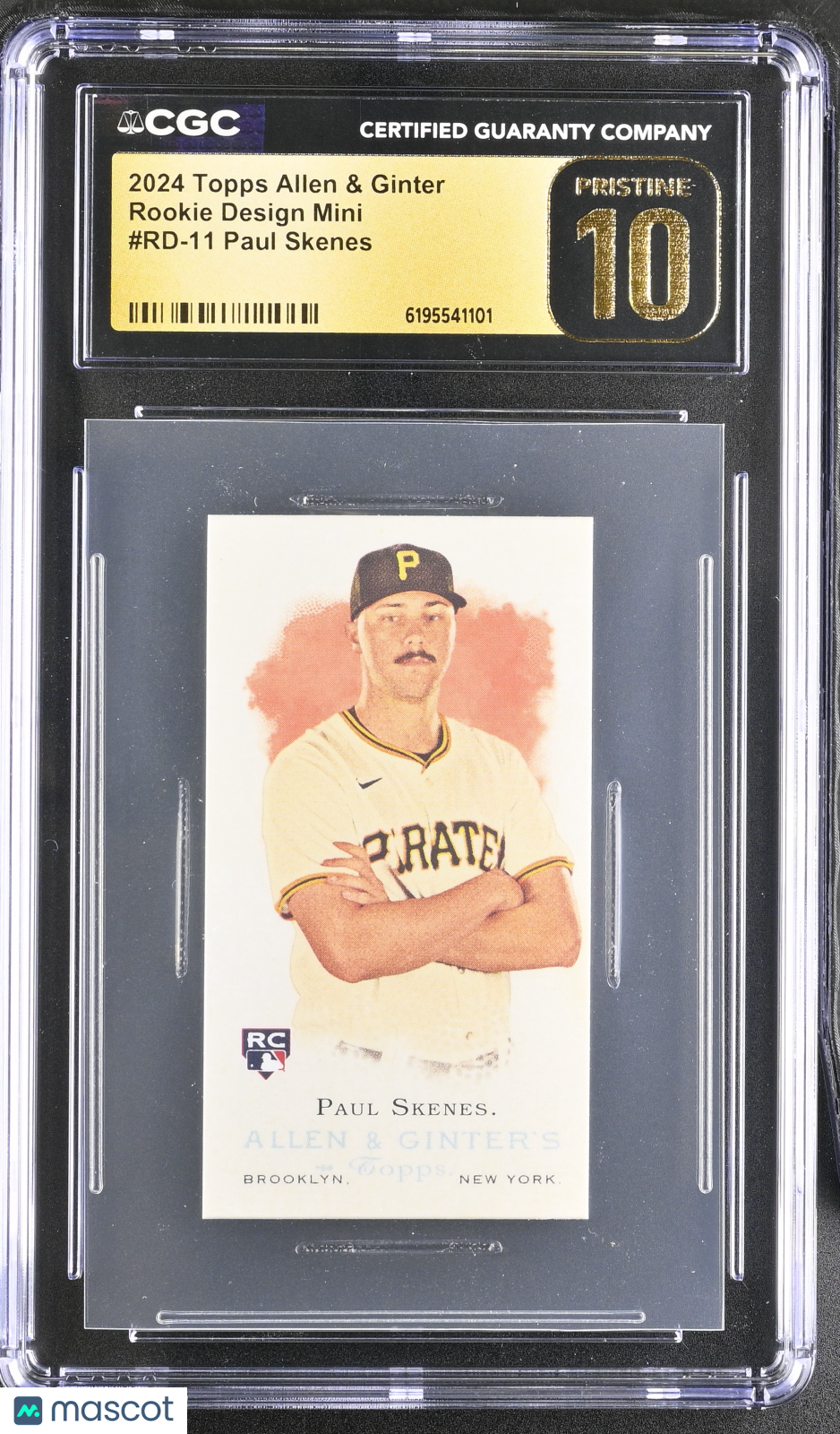 2024 Topps Allen & Ginter Paul Skenes Rookie Design Mini #RD-11 CGC 10 Pirates