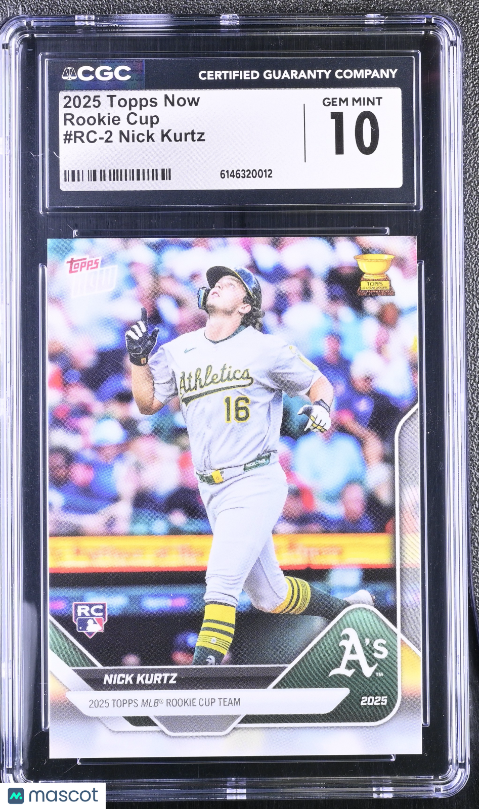 2025 Topps Now Nick Kurtz Rookie Cup #RC-2 CGC 10 Oakland Athletics