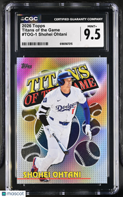 2026 Topps Shohei Ohtani Titans of the Game #TOG-1 CGC 9.5 Los Angeles Dodgers
