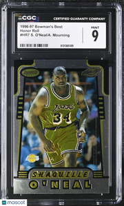 1996-97 Best Shaquille O'Neal/Alonzo Mourning Honor Roll #HR7 CGC 9