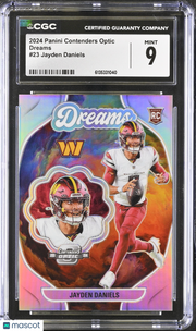 2024 Panini Contenders Optic Jayden Daniels Rookie Dreams #23 CGC 9 Commanders