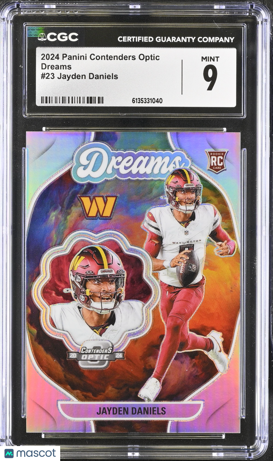 2024 Panini Contenders Optic Jayden Daniels Rookie Dreams #23 CGC 9 Commanders
