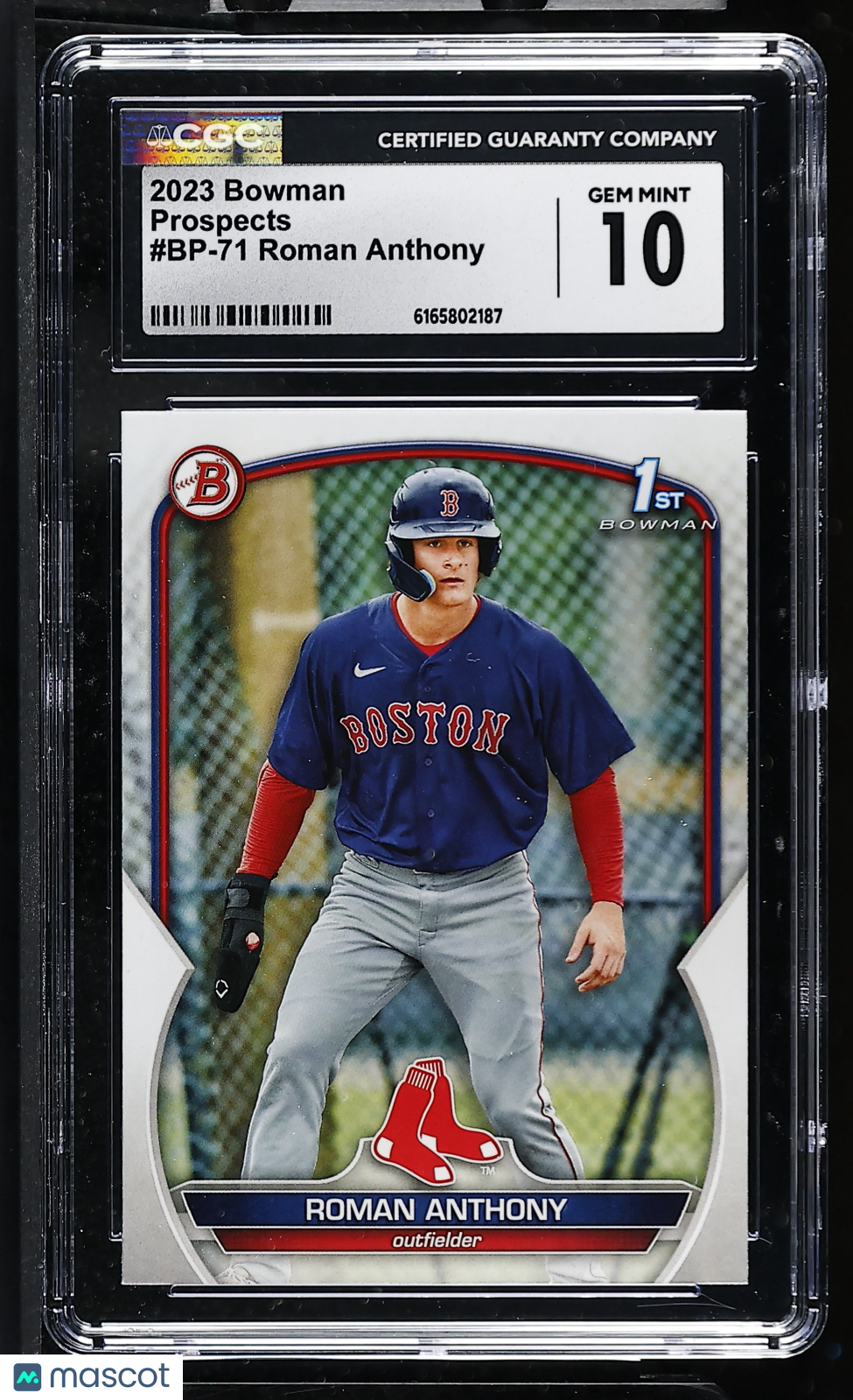 2023 Bowman Roman Anthony Rookie Prospects #BP-71 CGC 10 Boston Red Sox