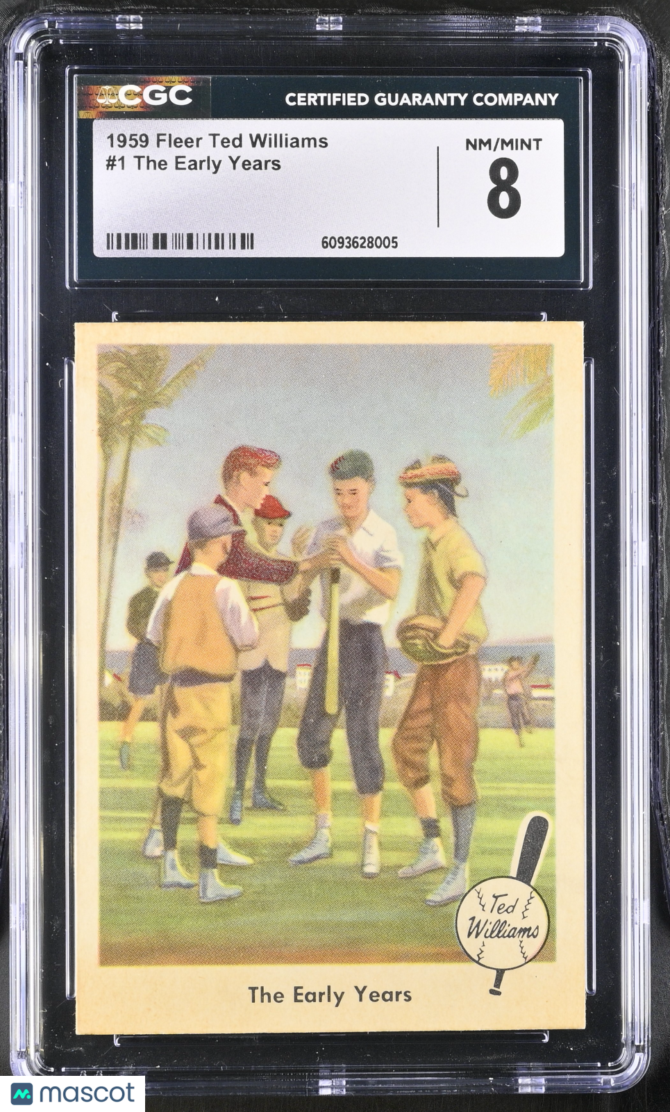 1959 Fleer Ted Williams The Early Years #1 CGC 8 Boston Red Sox