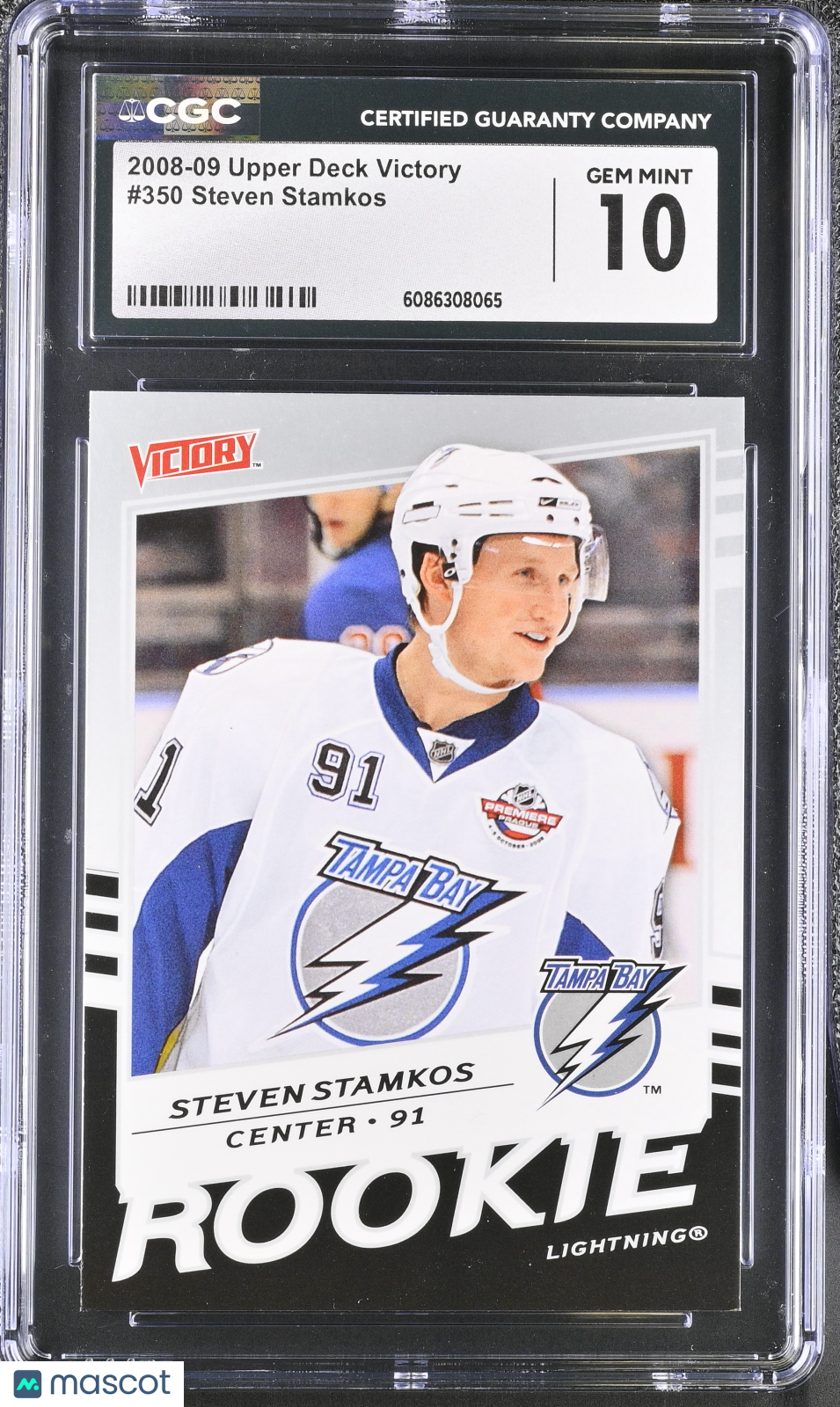 2008-09 Upper Deck Victory Steven Stamkos Rookie #350 CGC 10 Tampa Bay Lightning