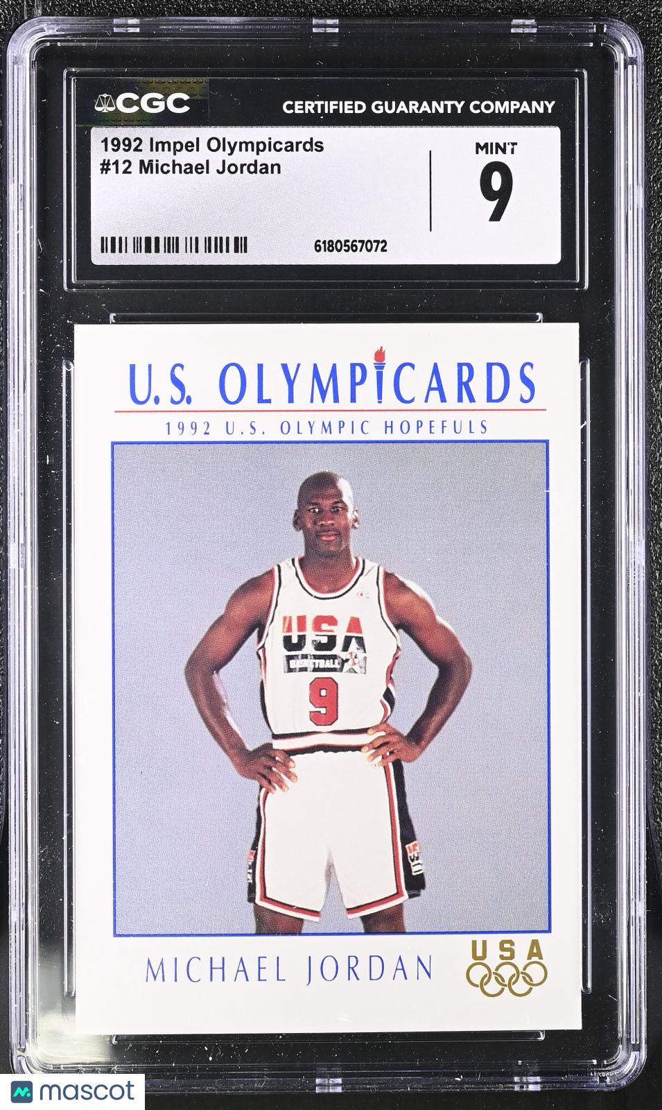 1992 Impel Olympicards Michael Jordan #12 CGC 9