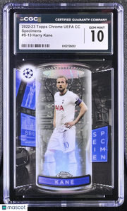 2022-23 Topps Chrome UEFA CC Harry Kane Specimens #S-13 CGC 10 Tottenham